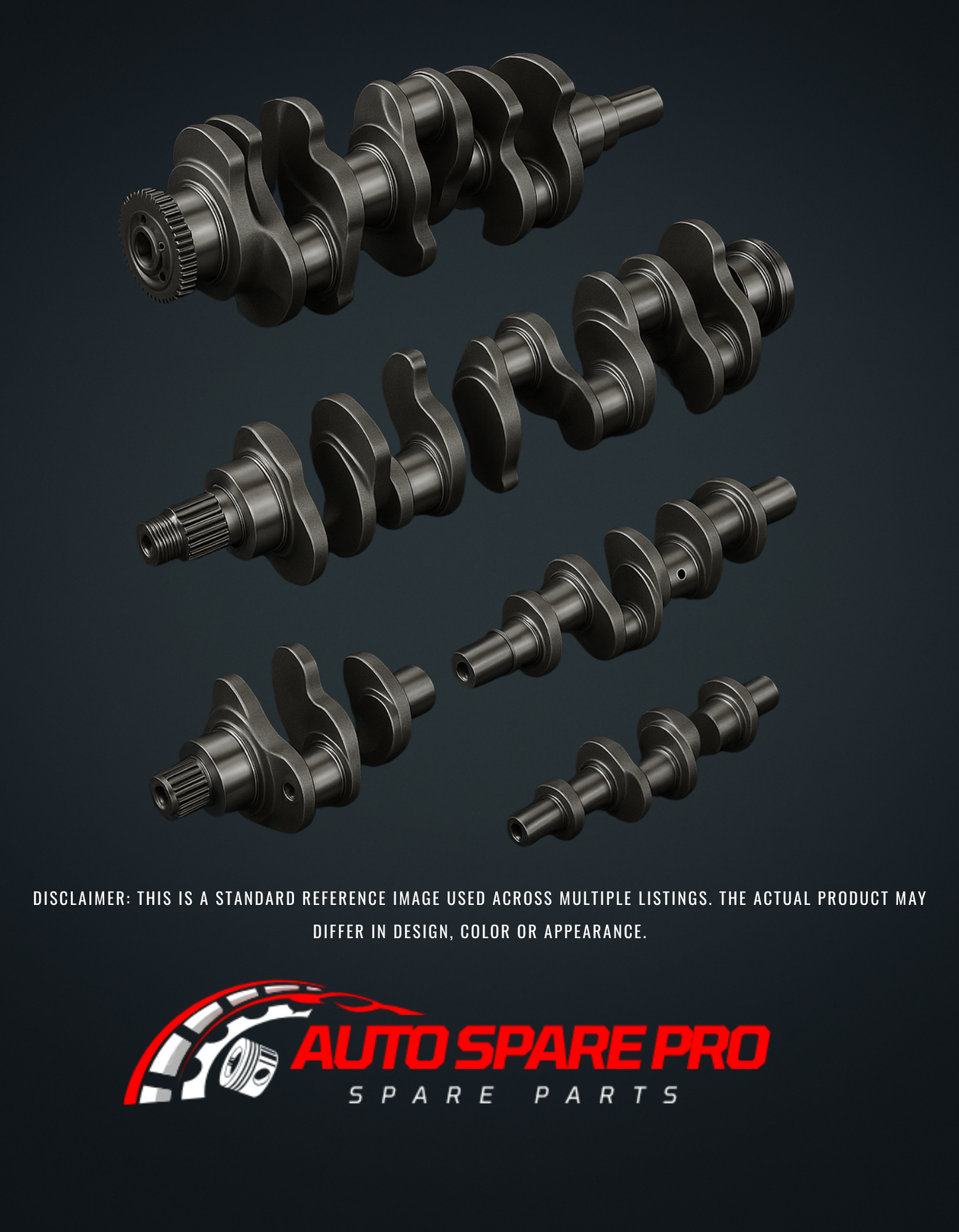 CRANKSHAFT - CHEVROLET AVEO/OPTRA F16D3 (FLAT DRIVE)