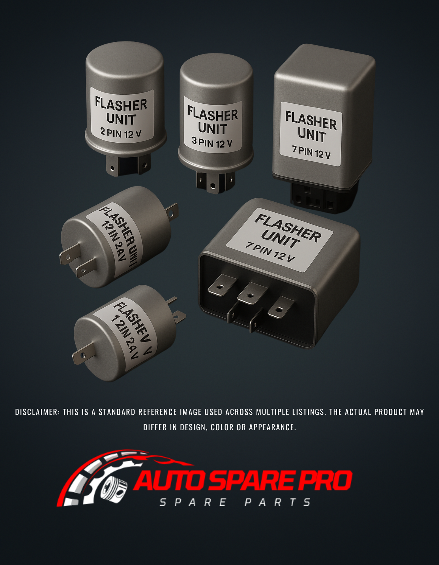 FLASHER UNITS - ELECTRONIC 3 PIN 12V HEAVY DUTY