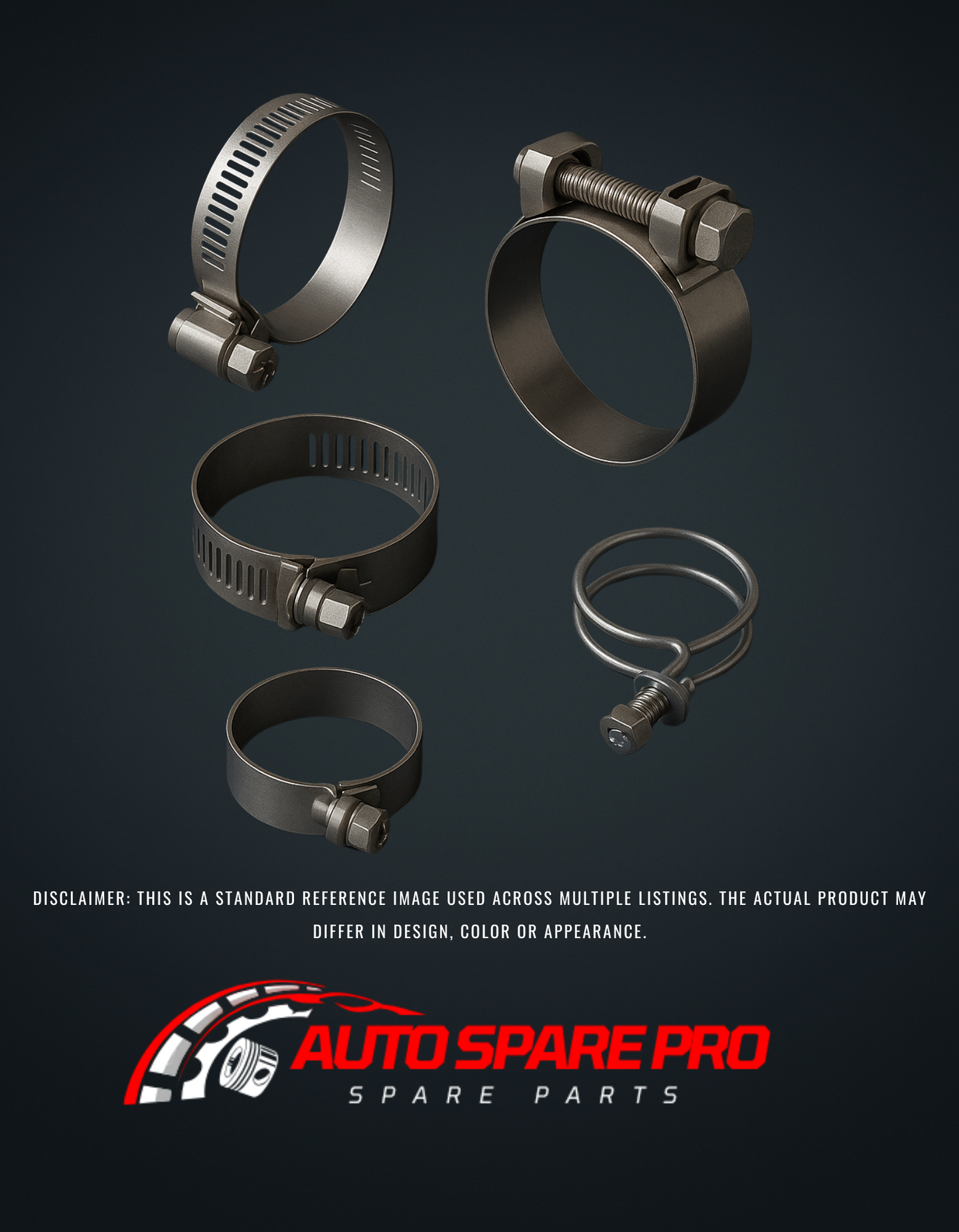 HOSE CLAMPS - 32-57mm STAINLESS STEEL (10pcs/PACK)