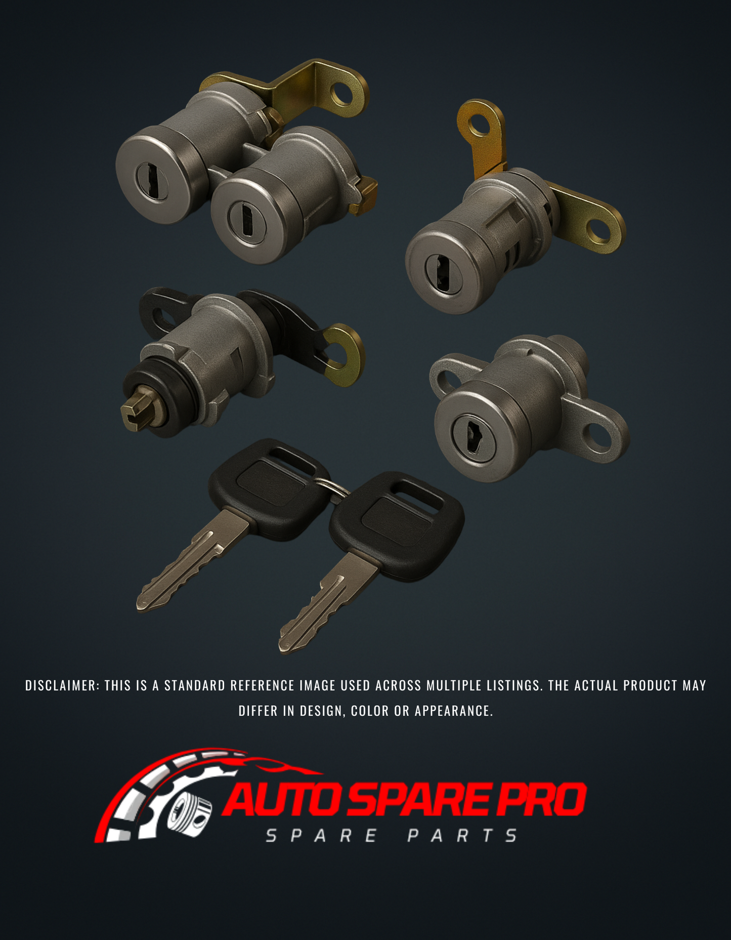 LOCKS - SOLEX TYPE 3-PIECE DOOR/BOOT LOCK SET