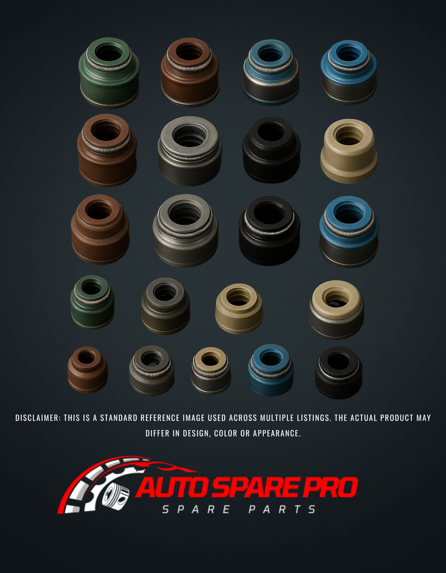 VALVE STEM SEALS - NISSAN E13/E15/E16 (4 PER PACK)