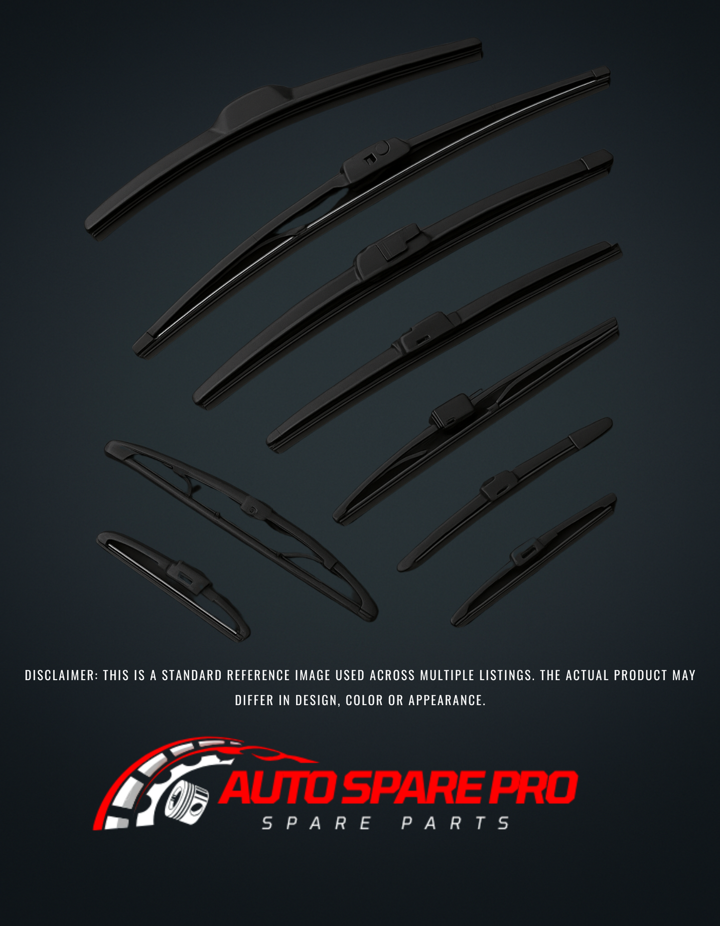 WIPER BLADES - 22" FRAMELESS TYPE SINGLE + 8 ADAPTERS