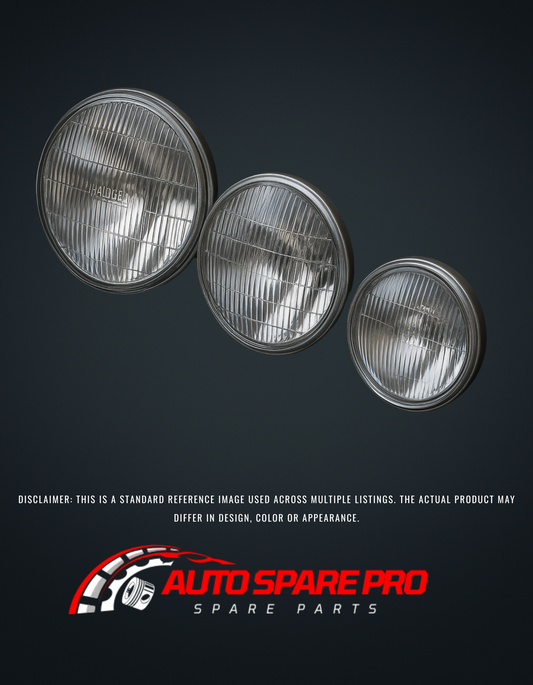 SEMI SEALED BEAM - 6052 - LARGE RECTANGLE H4 CRYSTAL + PARKLIGHT 200mm x 142mm
